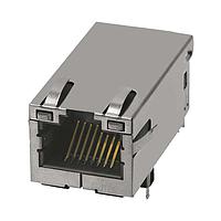 Đầu nối Jack từ MagJack 1X1 10G 4PPoE 100W -40 đến 85C GY/GY Đèn LED Bel Fuse 2250886-1