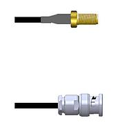 Amphenol Custom Cable Q-2V00J0003120i RF Cable Assemblies SMA-SJ/BNC-SP G174 120I