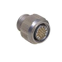 Cinch MD801-007-16M9-19SF Plugs Miniature D38999 Circular Connector, JN Receptacle, Banding Platform, Dual Start Thread, 8-13 Config, Socket Contact, Pol F, E-Ni