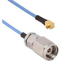 Amphenol SV Microwave FRSMPS-047-MS24-120 RF Cable Assemblies SMPS R/A F  2.4mm STR M 12"Cable