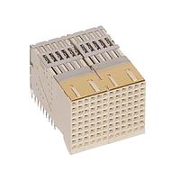 Đầu nối nhựa Metral, đầu nối bảng nền, loại 1000, góc vuông tín hiệu, 8 hàng, ép lắp, 96 chân. Amphenol FCI 10041744-302LF