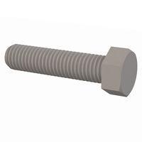 Essentra Components 50M120175J050 Machine Screw Hex Unslotted Bolt, M12 X 1.75 Thread, 50mm Lg