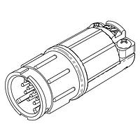 CONXALL W5280-11PG-530 Connectors MU WR INLN 11#20 PIN CMP W/STP