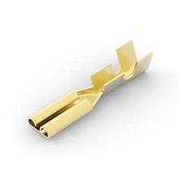 AMP Connectors - TE Connectivity 140825-1 ການຕັດການຢ່າງລວດໄວ 110 FASTON,REC.,22-18 AWG,BR