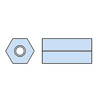 Khoảng cách HSTM61-M30 Đen Nylon Khoảng cách lục giác Heyco 12622