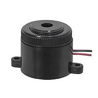 Same Sky (formerly CUI Devices) CPI-2825F-85PM Piezoelectric buzzer, 28 mm x 25 mm deep, P, 12 VDC, 85 dB, Slow Pulse, Panel Mount, Audio Indicator