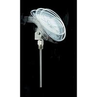 OMEGA J-0-50C-6-1/2 3 in and 5 in Dial Tilt Adjustable Bimetal Thermometer (50 °C, 1/2 in, NPT Male, 6 in)