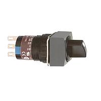 SCHNEIDER XB6ECD222P ロータリースイッチ SS、スクエア、ブラック、2メインポジション、2 NO/NC