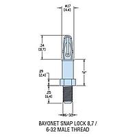 Giá Đỡ Ren, Đực HSCBS5-06 V-0 TỰ NHIÊN Heyco 10740F