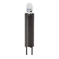 BIVAR SLM2805BWD-LS LED Circuit Board Indicators Vertical LED Assembly, 0.28 in. Length, 5mm LED, Blue, Diffused Lens, White Nylon, with Light Shield.