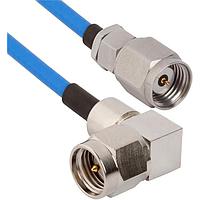 Amphenol SV Microwave MS185-085-MRSMA-060 RF Cable Assemblies 1.85mm STR M to SMA R/A M 6"Cable