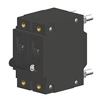 Carling Technologies CA2-B0-34-630-121-C Hydraulic-Magnetic 2-pole, Handle, 30 amp circuit breaker, Stud 10-32 terminals, UL 1077 Recognized CSA Accepted