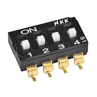 NKK Switches JS0204AP4 DIPスイッチ SMT .100 2.5MM