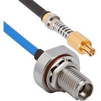 Amphenol SV Microwave FV67SMPM-085-MS292-180 RF Cable Assemblies VITA 67.1/2 SMPM to 2.92mmSTR M 18"Cable