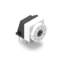 Công tắc xoay WS-ROTU Công tắc xoay 10 vị trí góc phải màu xám đậm Wurth Elektronik 429427520910