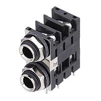 Amphenol Audio ACJM-MHDE ຕ່າງຫຼັກໂທລະສັບ 1/4"DUALJACK Pigybac Hor CHASSIS CONN