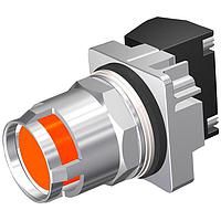 SIEMENS 52PM8G8A Pushbutton PB,CHROME,MOM, CAP ORG,GAURD,2POS,NO-NC