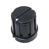 Eagle Plastic Devices 450-2062 スカート付き円筒形ノブ 18歯 黒 小