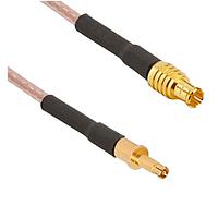 Amphenol SV Microwave 7093-0276 RF Cable Assemblies SMPS (Size 16) D38999 Pin Contact to MCX Male 12" 75 Ohm Cable Assembly for RG-179 Cable