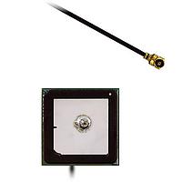 Siretta ECHO26A/0.1M/IPEX/S/S/15 主动天线 18X18MM 27dBi GPS 内置主动天线,带 0.1米 1.13毫米 电缆 IPEX 连接器