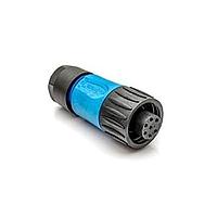 Amphenol Tuchel C016 30D006 200 10 Connectors 6+PE FEM STRT BLUE SODR GLD CONTACT