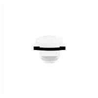 BIVAR PLW5-100-D54 Rigid Light Pipes Light Pipe, Rigid, Panel Mount (Front), White, 5mm IP54 Round Lens, Low Profile Dome Face, Diffused, .100 in.