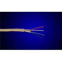 Alpha Wire 2819/4 WH001 Multi-Conductor Cables 18 AWG 4 Conductor High-Low Temperature Cable, Braid 600V 1000ft White