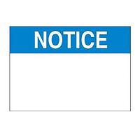 Panduit C400X600AX1 경고 라벨 4 X 6 컴프 블루 NOTICE 헤더 포함
