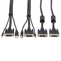 Bộ Cáp Máy Tính 2X DVI KVM, USB 10FT Tripp Lite P784-010-DV