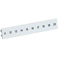 Sensata Technologies - Crydom CNL2 アクセサリーおよびハードウェア 1x10 INDIV ID マーカー w/11-20 for DRSCN