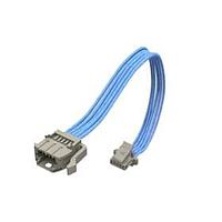 Samtec T1PST-02-28-GF-06.0-A-T3 Rectangular Cable Assemblies 1.00 mm Micro Mate Single Row Panel Mount Discrete Wire Cable Assembly, Teflon Fluoropolymer Wire, Terminal