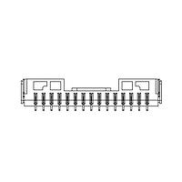 Amphenol Commercial Products G88012113T3HR Shrouded Protect Header 1.25mm Pitch STR SMT,1x12PIN,MATTE TIN,NY9T,Latch Type,Color-Black,W/MYLAR