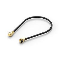 Wurth Elektronik 636201100350 RF Cable Assemblies WR-UMRF R/A Plug Cbl 1.37D 350mm Lng Blk
