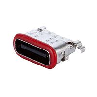USB Type C Type C, 2.0, Ngang, Mạ Vàng 3u, Gắn Bề Mặt Giữa, Etop, 16 chân, IP67 Same Sky (formerly CUI Devices) UJ20-C-H-G-MSMT-P16-TR-67