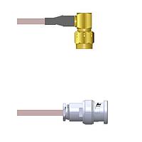 Amphenol Custom Cable Q-3300I0001018i RF Cable Assemblies SMA-RP/BNC-SP G178 18I