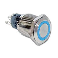 Công tắc chống phá hoại ANTI-VANDAL, 2A 48VDC, SPDT On-(On), Gắn bảng điều khiển, Hàn mặt trước E-Switch PV3WF2B0SSG-341