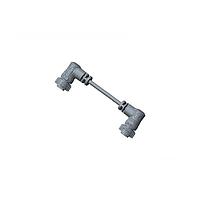 Amphenol LTW AB-CB04FR-CBBR-QD005 Sensor Cables / Actuator Cables X-Lok, Middle Size, Plastic, 10A, 04 pins, Female Connector, Female Contact, Right Angle-to-Right Angle, Push Lock, Overmolded Double Ended, Length 5000mm, IP68