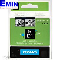 DYMO 63020724 Labelmanager D1 검정 / 클리어 테이프 (24mm x 7m)
