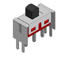 Công tắc trượt Slide SPDT công tắc on-on giá đỡ chữ V cao Dailywell 5MS1S102AVS2QES