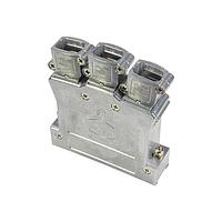 Vỏ bảo vệ D-Sub D-Sub 50 chân Inducom Kim loại, 3 lỗ vào trên, vít nhám M3, có khối nối đất bên trong HARTING 61030013119