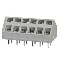 Same Sky (formerly CUI Devices) TBL007A-500-06GY Fixed Terminal Blocks Terminal block, screwless, 5.00, 45, 6, Gray