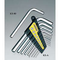 Tsunoda KS-A Short Hex Key Wrench (1.5～10.0mm/9pcs)