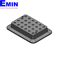 DLAB 18900446 ヒーターブロック (0.5mL tubes; 24 holes, gray)
