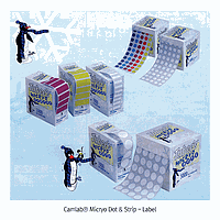 Camlab CL.1158143 라벨 마이크로 스트립, 흰색 20 x 6mm, 1000개 롤