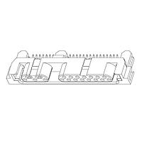 Đầu nối Serial 22 chân R/A SMT RCPT cạnh thẻ RCPT V5 Amphenol Aerospace RS2-PRCE22-2