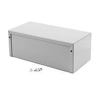 Hammond Manufacturing 1411S Utility Utility Enclosure - 8.0 x 4.0 x 3.0" - Aluminum Gray