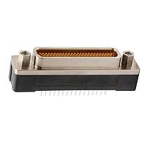 Đầu nối Micro-D D-Sub Micro DSUB gắn dọc trên bảng mạch PCB 9 chân cắm, Jackpost, chèn ren, không có jackpost / Mạ crom vàng trên CAD/ đuôi PCB mạ thiếc dày 0.140 ITT Cannon MDM9SCBSTL67