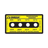 OMEGA 4B-A-175 不可逆四点水平温度标签 (250 °F)