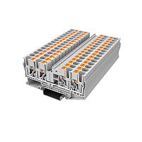 Amphenol Anytek APTS064SDGY00G DIN Rail Terminal Block APT 6mm2/2-2 Feed-through terminal blockSingle layer , 2in-2out Grey