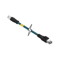 Molex 1300480237 Ethernet Cables / Networking Cables CSE M12 ETH 4P DC MA RJ45 STR PVC 5M DE